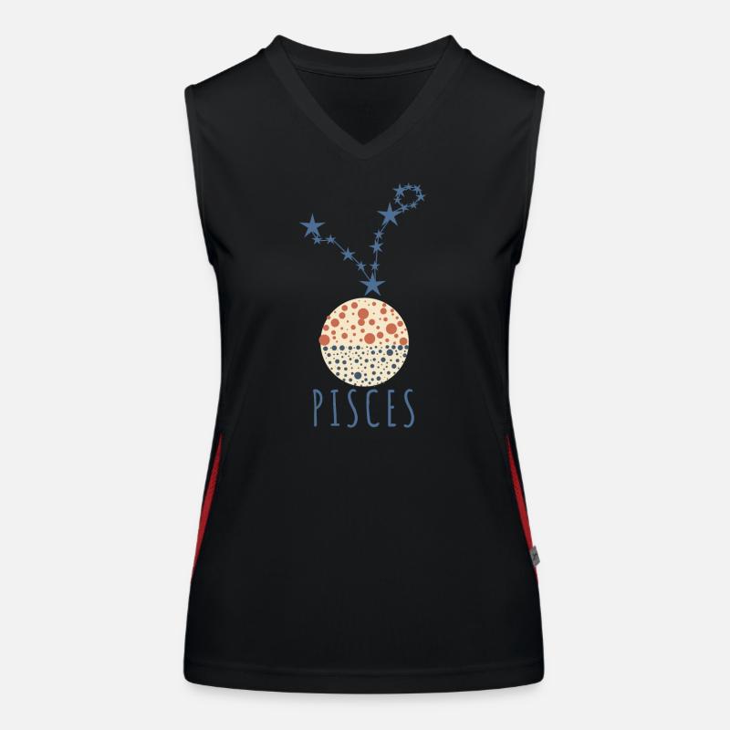 Das Sternbild der Fische Funktionelles Kontrast-Tank Top für Frauen