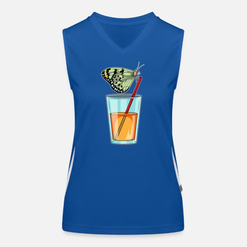 Jus de papillon Débardeur respirant contrasté Femme