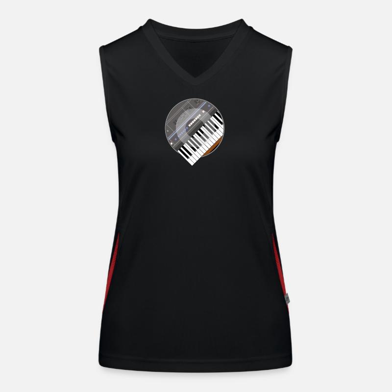 electro synth Women's Functional Contrast Tank Top