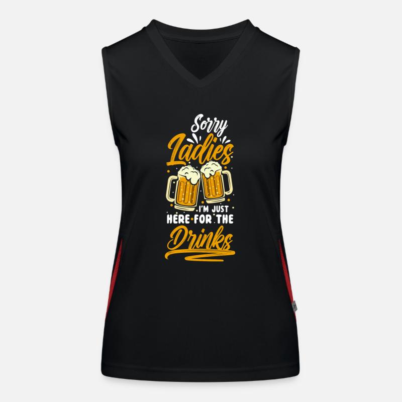 Alcool Excès d’alcool Week-end Débardeur respirant contrasté Femme