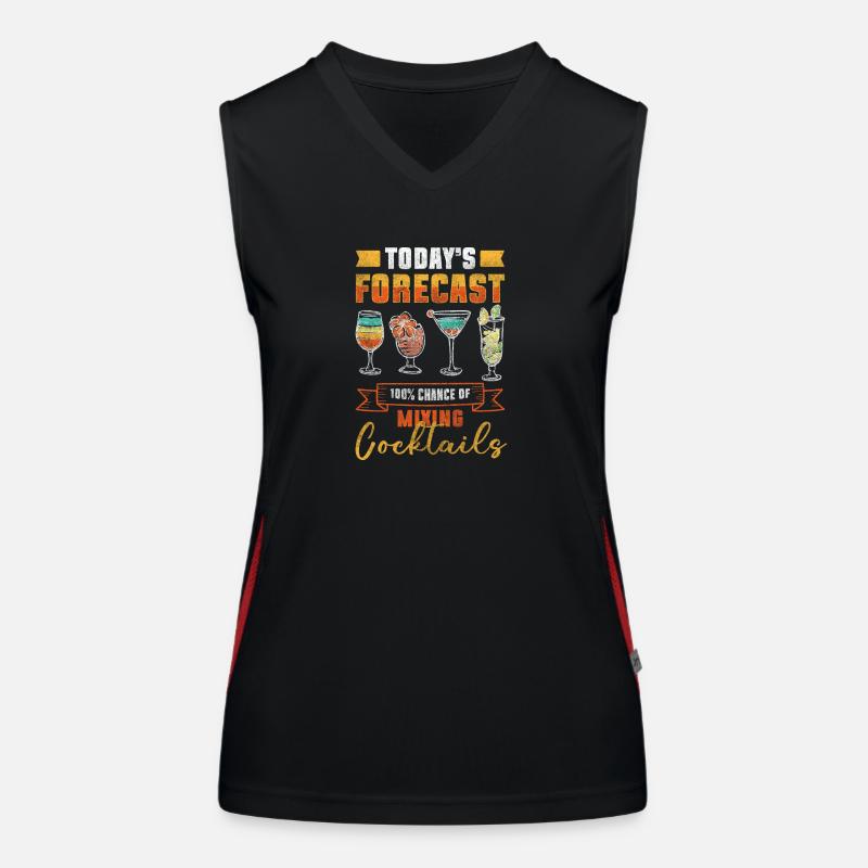 Barkeeper Schnaps Urlaub Funktionelles Kontrast-Tank Top für Frauen