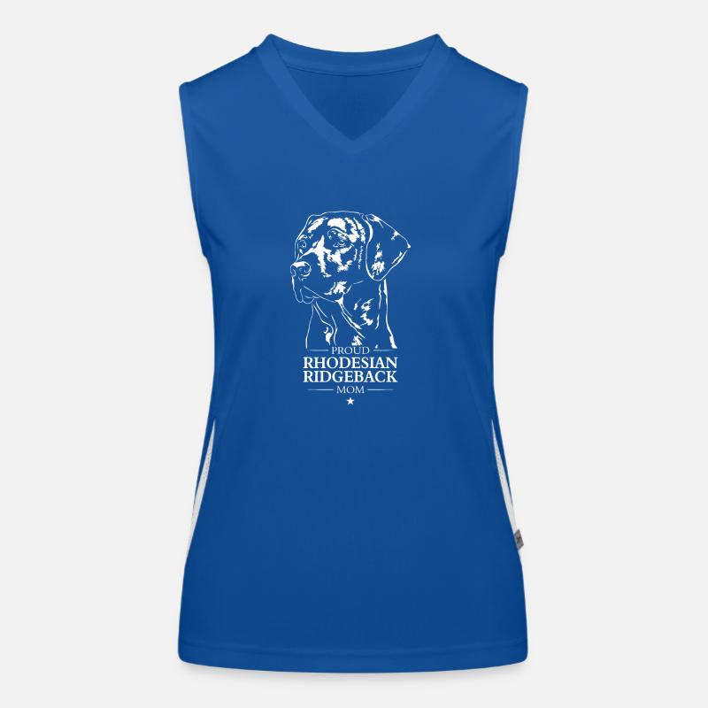 Rhodesian Ridgeback Mom Hunde Hund Wilsigns Funktionelles Kontrast-Tank Top für Frauen