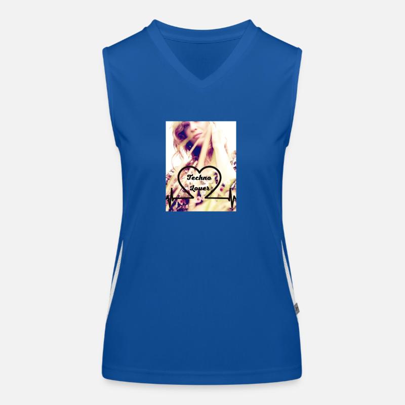 1 Techno Lover Funktionelles Kontrast-Tank Top für Frauen