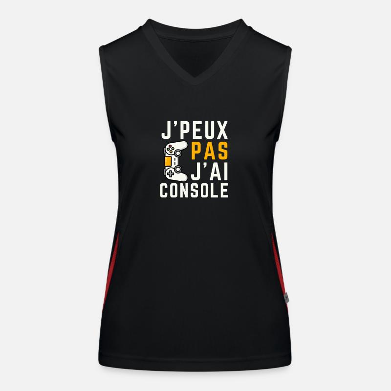 J Peux Pas J Ai Console Débardeur respirant contrasté Femme