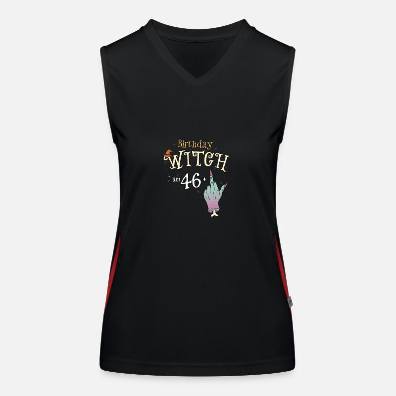 47. Geburtstag Hexe Lustige HallowQueen Trick oder Funktionelles Kontrast-Tank Top für Frauen