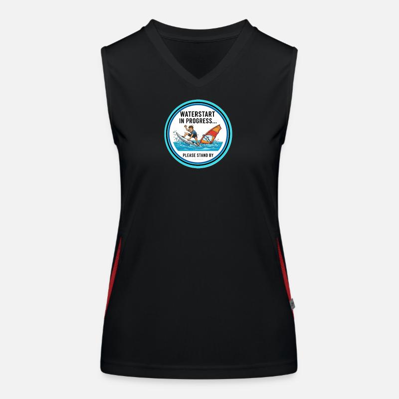 1_5 Funktionelles Kontrast-Tank Top für Frauen