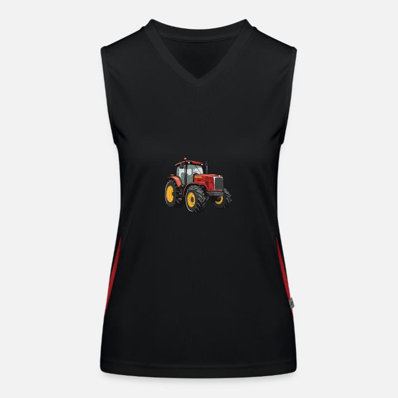 Icône du tracteur Débardeur respirant contrasté Femme