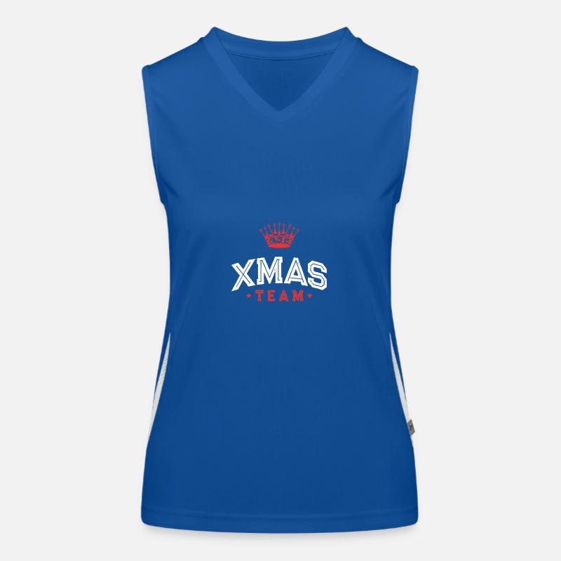 Xmas Team Funktionelles Kontrast-Tank Top für Frauen