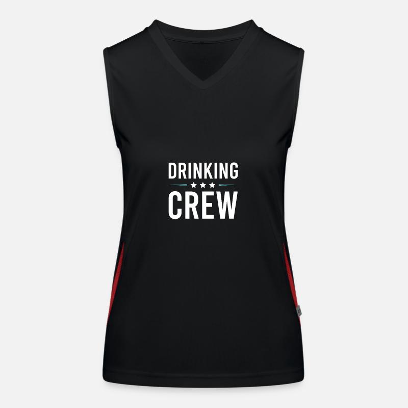 Drinking Crew Women's Functional Contrast Tank Top