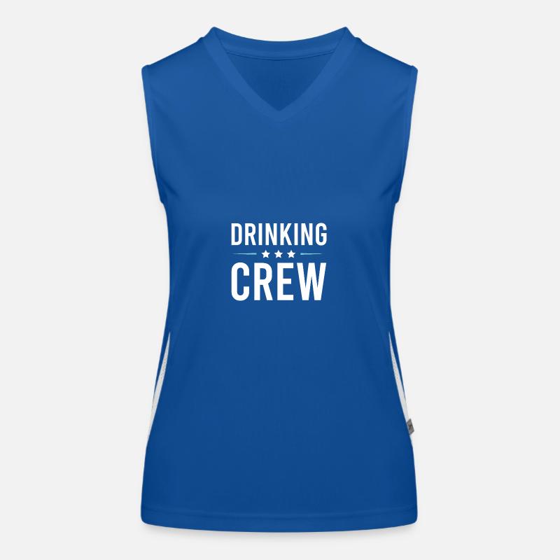 Drinking Crew Funktionelles Kontrast-Tank Top für Frauen