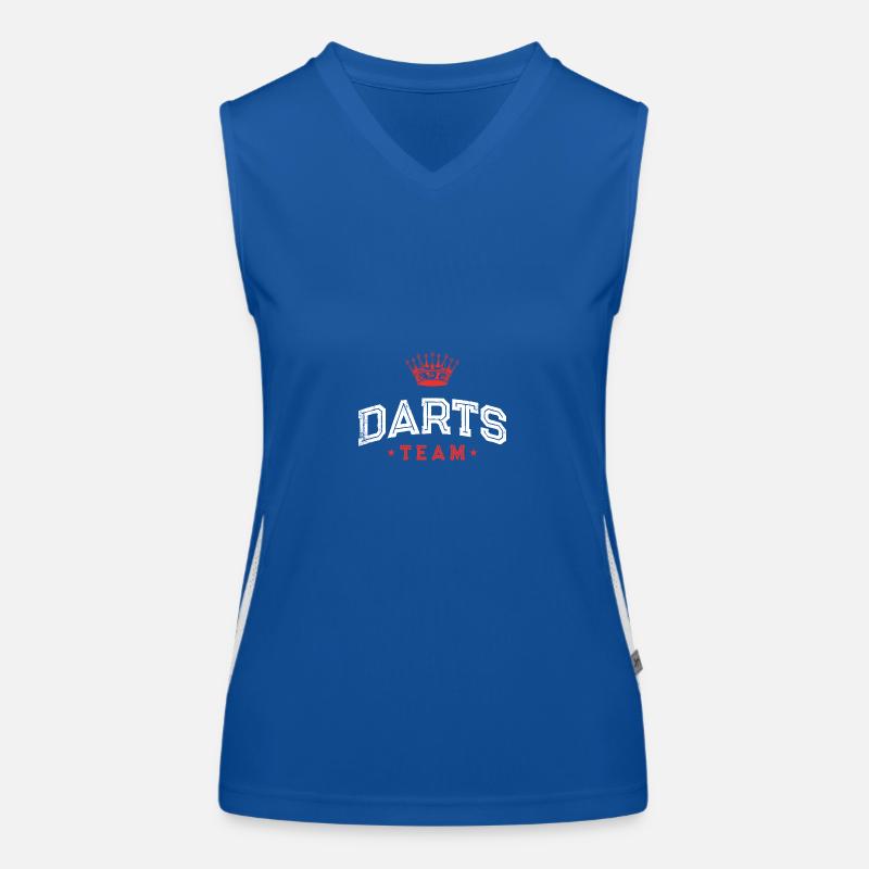 Darts Team Funktionelles Kontrast-Tank Top für Frauen