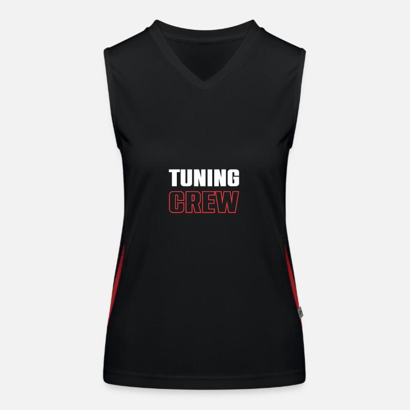 Tuning Crew Funktionelles Kontrast-Tank Top für Frauen