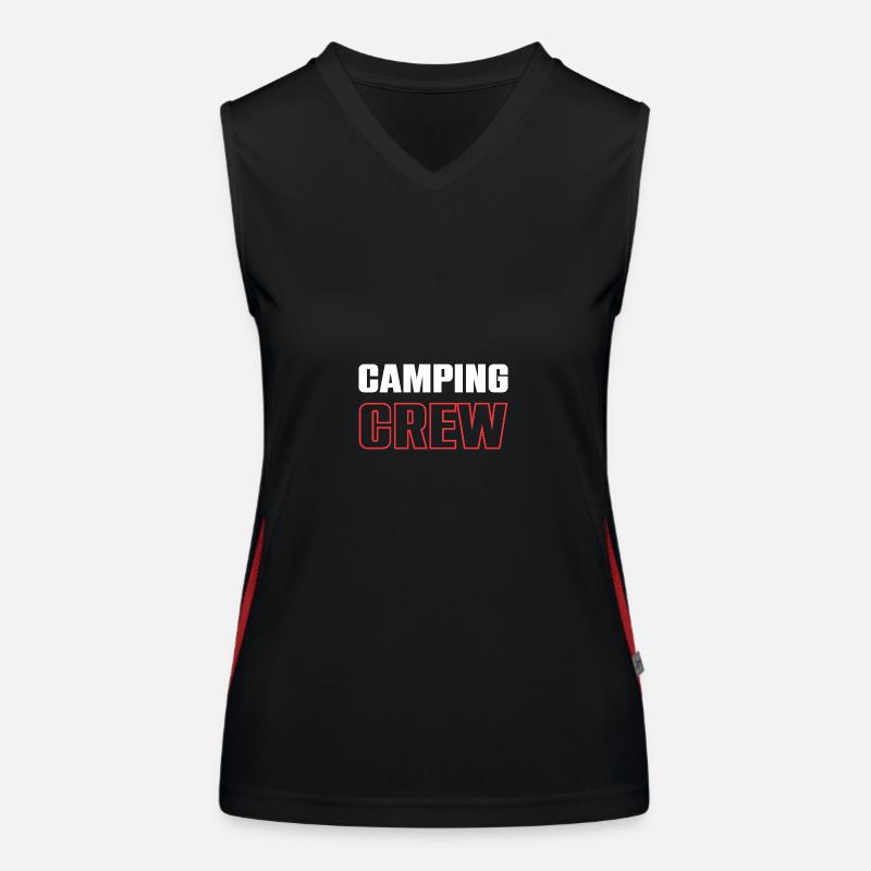 Camping Crew Funktionelles Kontrast-Tank Top für Frauen