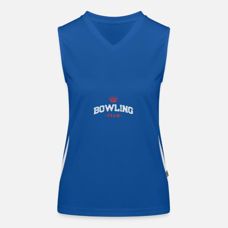 Bowling Team Funktionelles Kontrast-Tank Top für Frauen