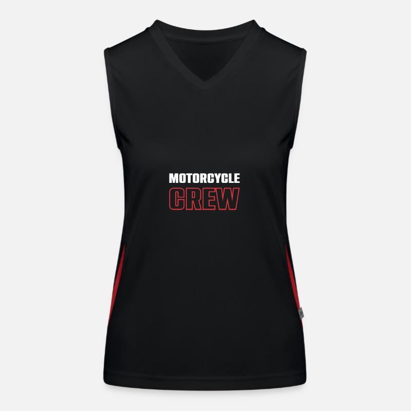 Motorcycle Crew Funktionelles Kontrast-Tank Top für Frauen