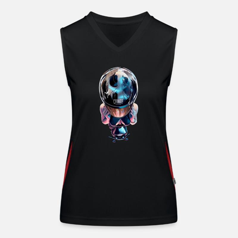 Cyber Biker Reflection Women's Functional Contrast Tank Top