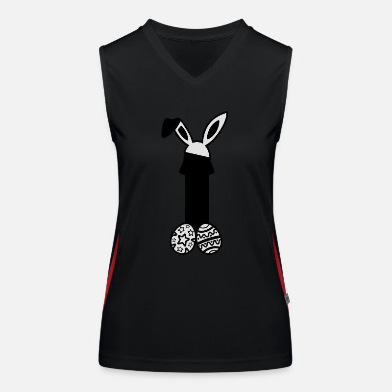 Easter penis Women's Functional Contrast Tank Top
