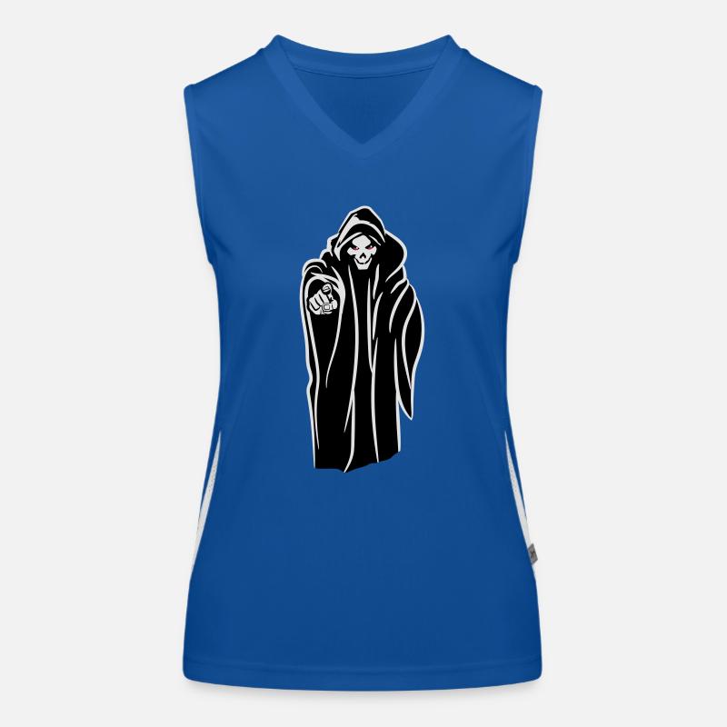 Death hooded evil Women's Functional Contrast Tank Top