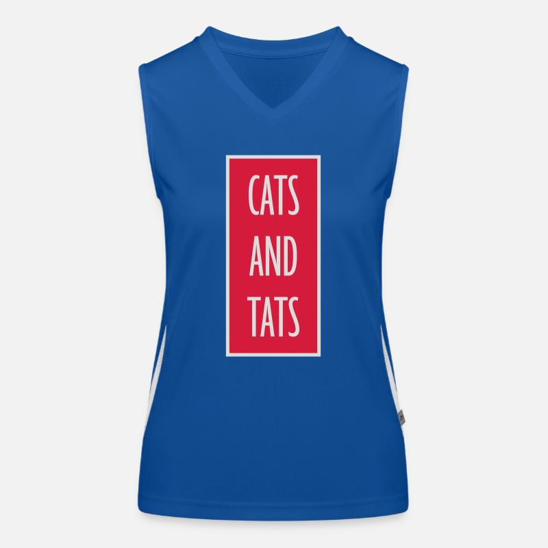 Citation de chats et de tats Débardeur respirant contrasté Femme