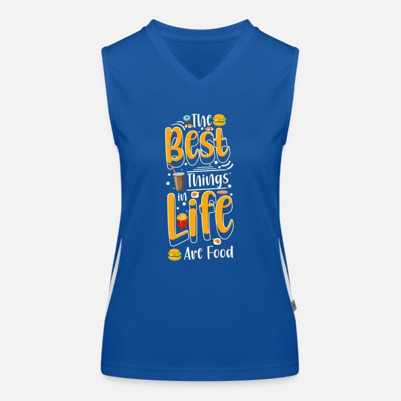 Buffet Menu Meal Women's Functional Contrast Tank Top
