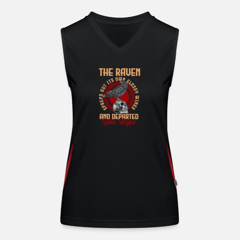 Krähe Seele Schwarz Dichter Funktionelles Kontrast-Tank Top für Frauen