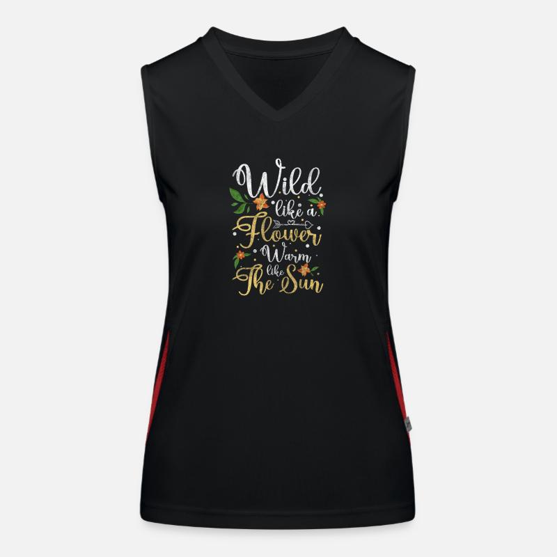 Flowers Affection Romantic Blossom Women's Functional Contrast Tank Top
