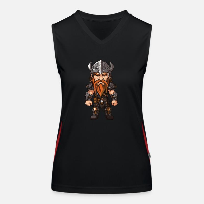 Wikinger Krieger Odin Funktionelles Kontrast-Tank Top für Frauen