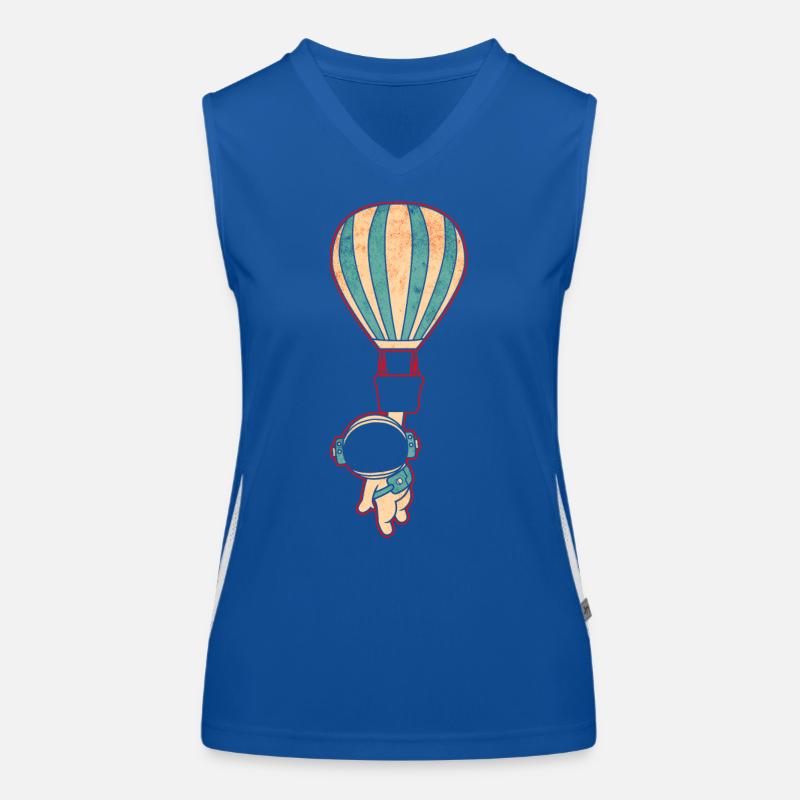 Astronaut Raumfahrt Funktionelles Kontrast-Tank Top für Frauen