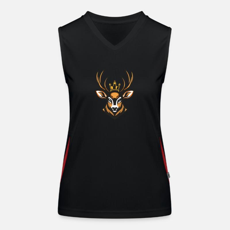 Deer Head Crown Women's Functional Contrast Tank Top