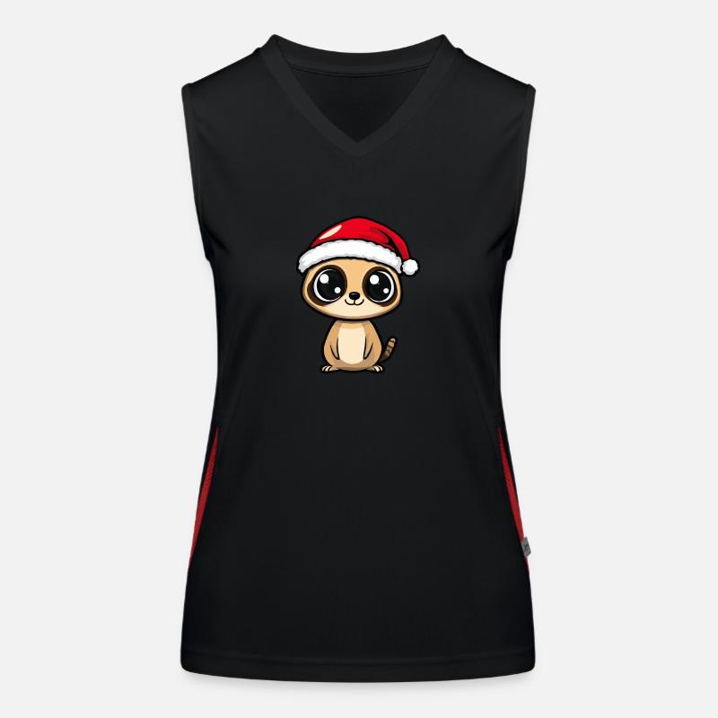 Suricate Noël Mignon Débardeur respirant contrasté Femme