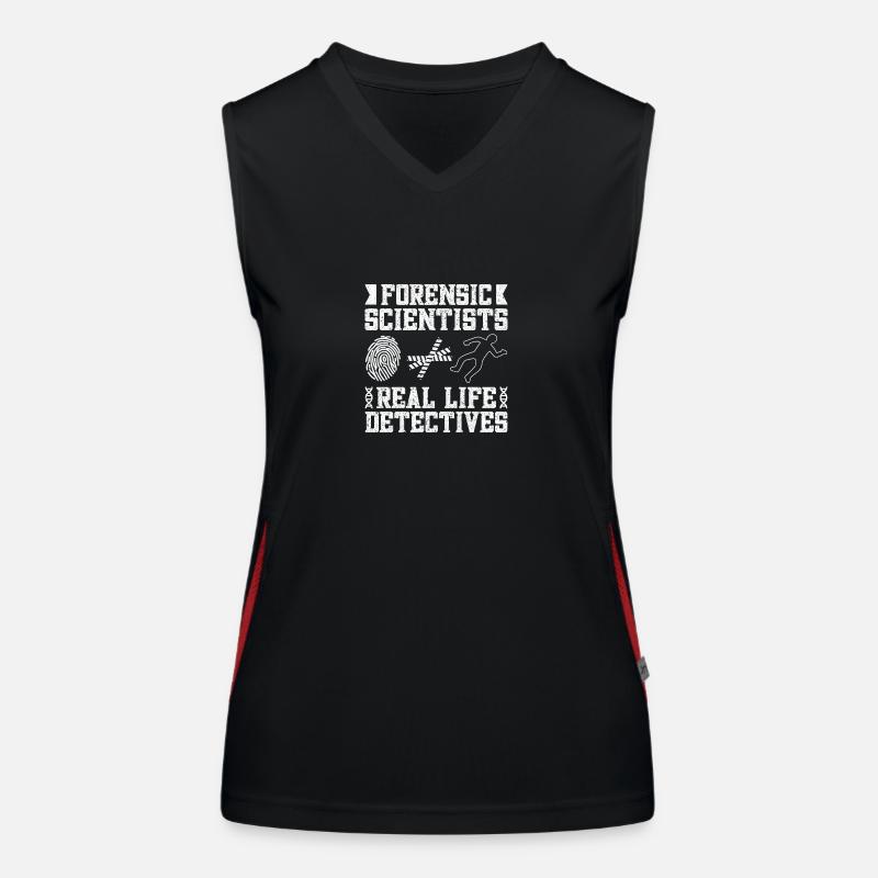 Forensic Analyst Real Life Detectives Squad Crime Funktionelles Kontrast-Tank Top für Frauen