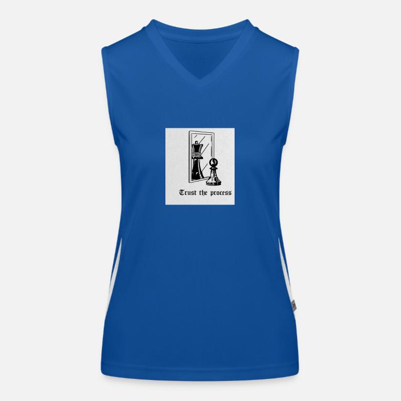 Trust the process Funktionelles Kontrast-Tank Top für Frauen
