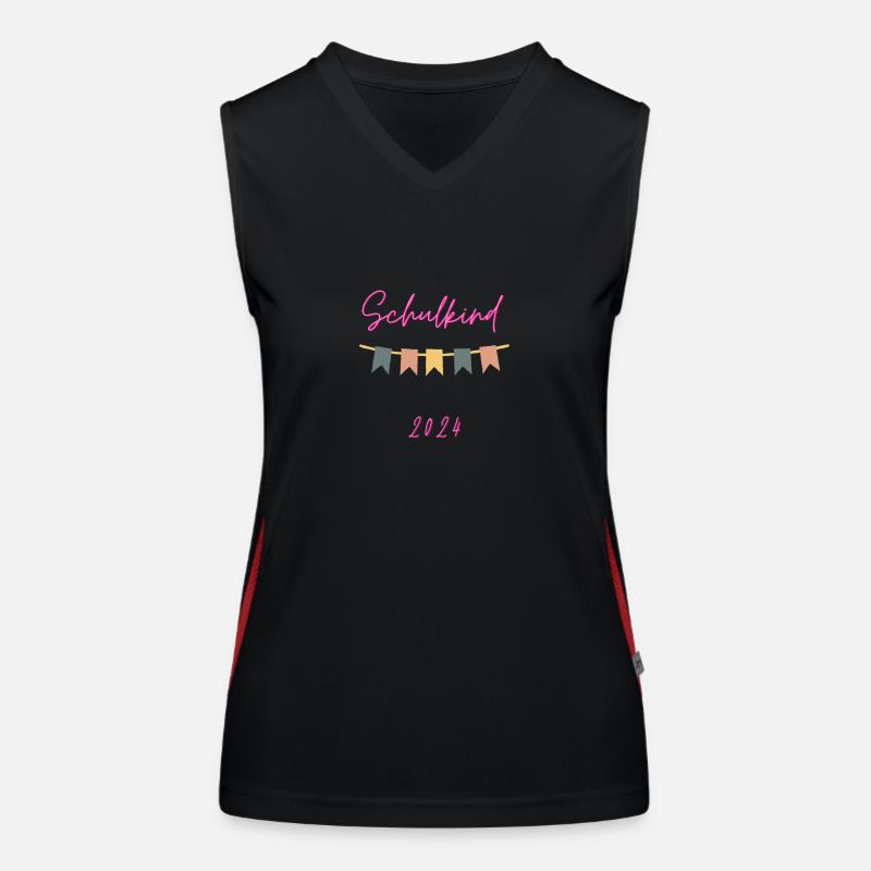 Schulkind 1 Funktionelles Kontrast-Tank Top für Frauen