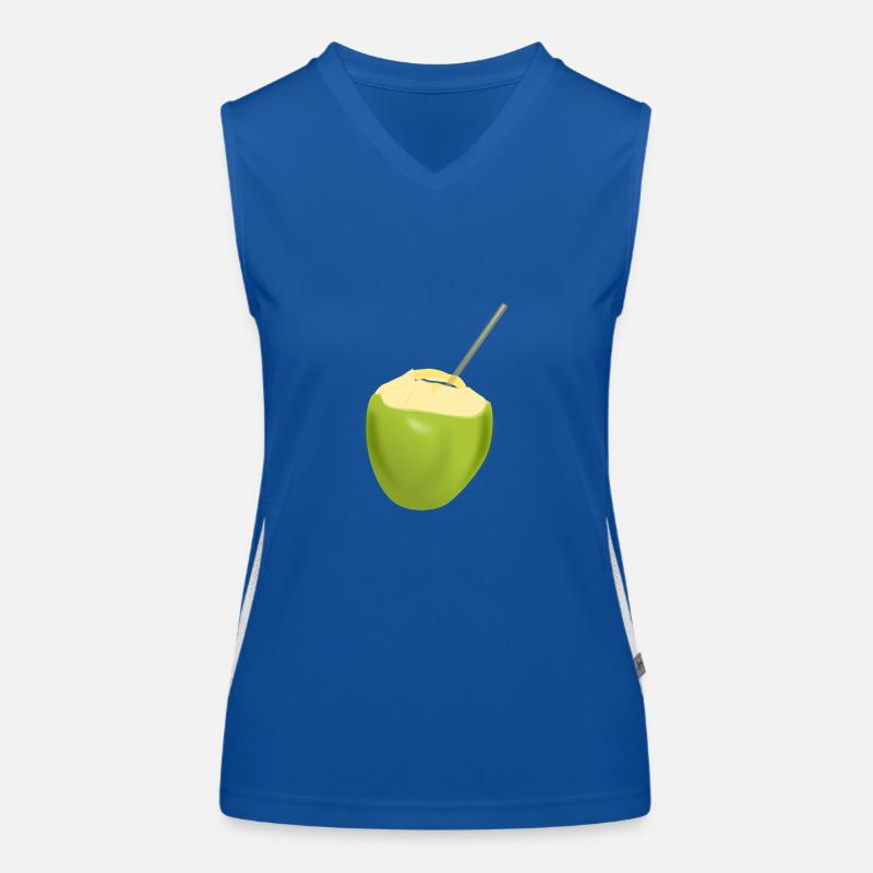 lait de coco Débardeur respirant contrasté Femme