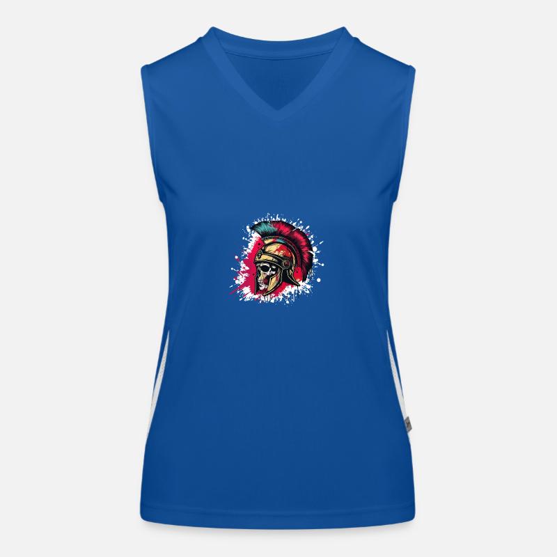 Spartan Skull Gladiator Women's Functional Contrast Tank Top