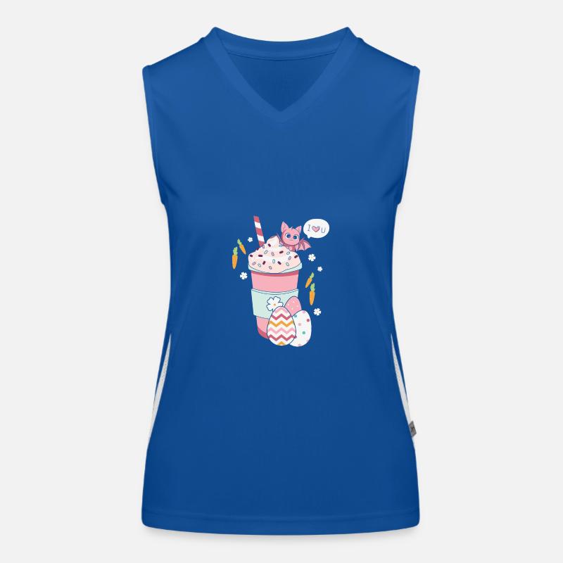 BOW Easter Chibi Cup 02 Women's Functional Contrast Tank Top