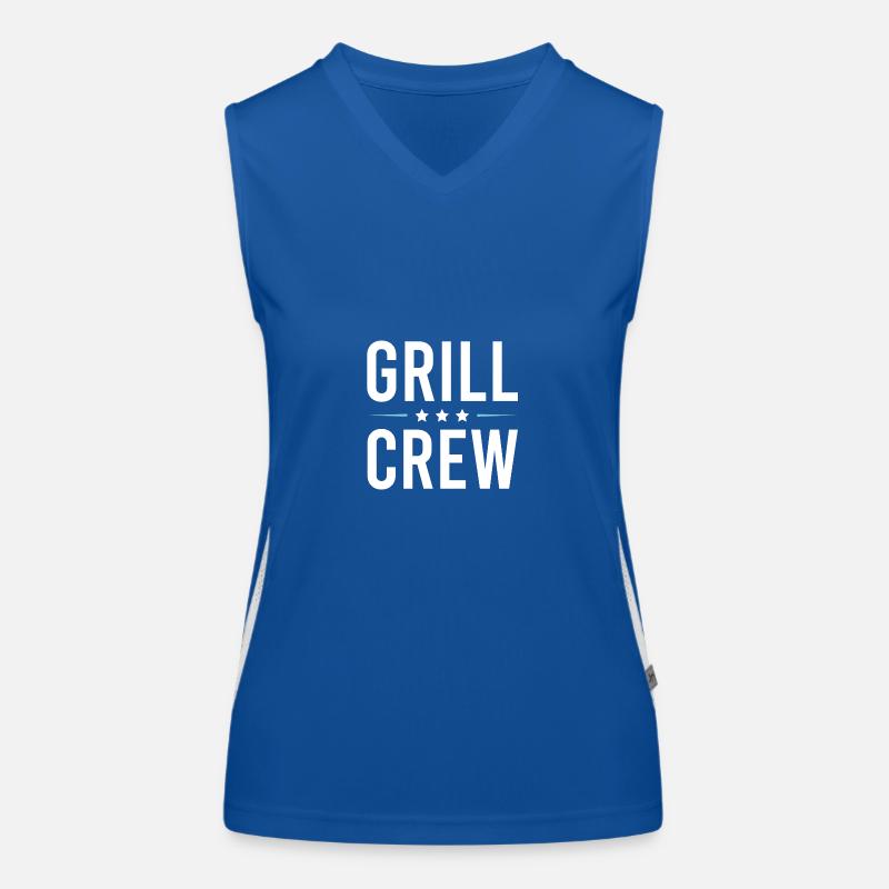 Grill Crew Funktionelles Kontrast-Tank Top für Frauen