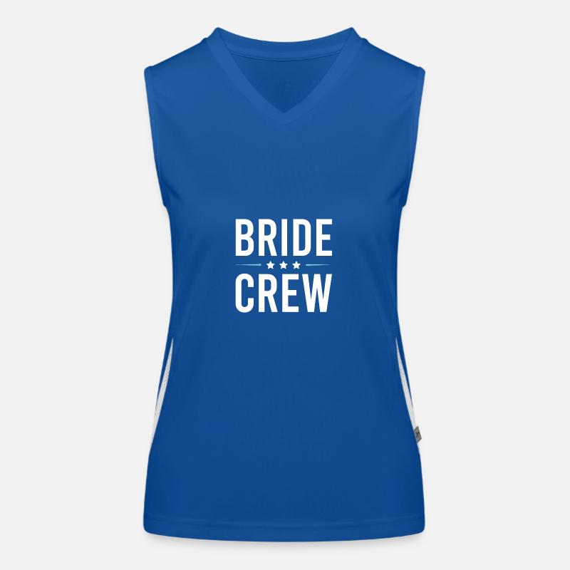 Bride Crew Funktionelles Kontrast-Tank Top für Frauen