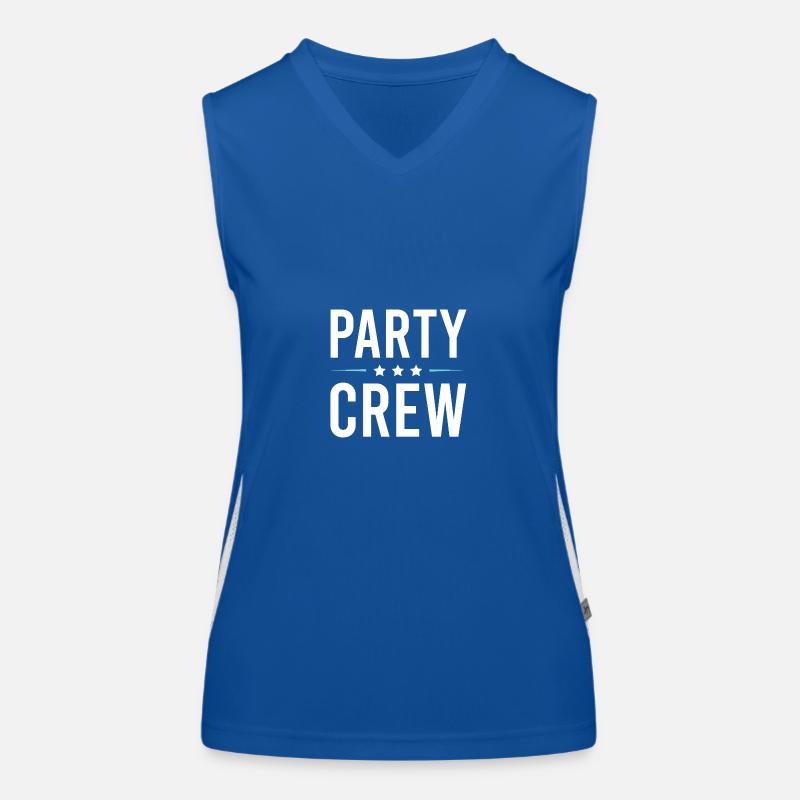 Party Crew Funktionelles Kontrast-Tank Top für Frauen