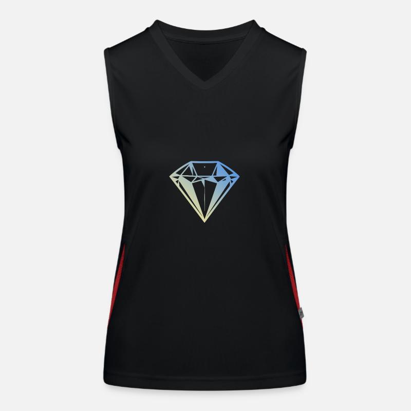 Diamond Jewel Women's Functional Contrast Tank Top
