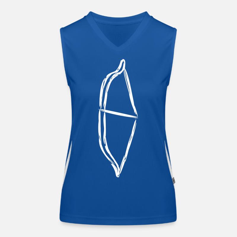 Bogen Skizze Funktionelles Kontrast-Tank Top für Frauen