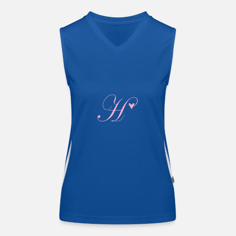 Monogram H Heart Vine Women's Functional Contrast Tank Top