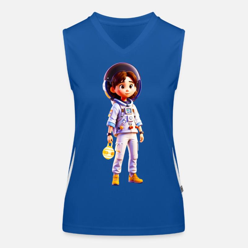Little Astronaut Funktionelles Kontrast-Tank Top für Frauen