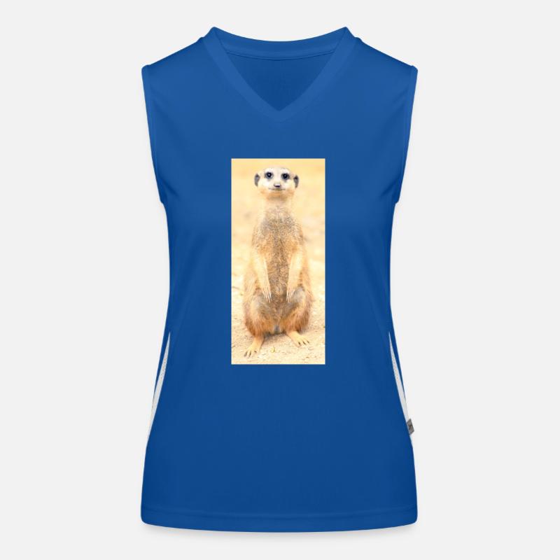 Erdmännchen Funktionelles Kontrast-Tank Top für Frauen