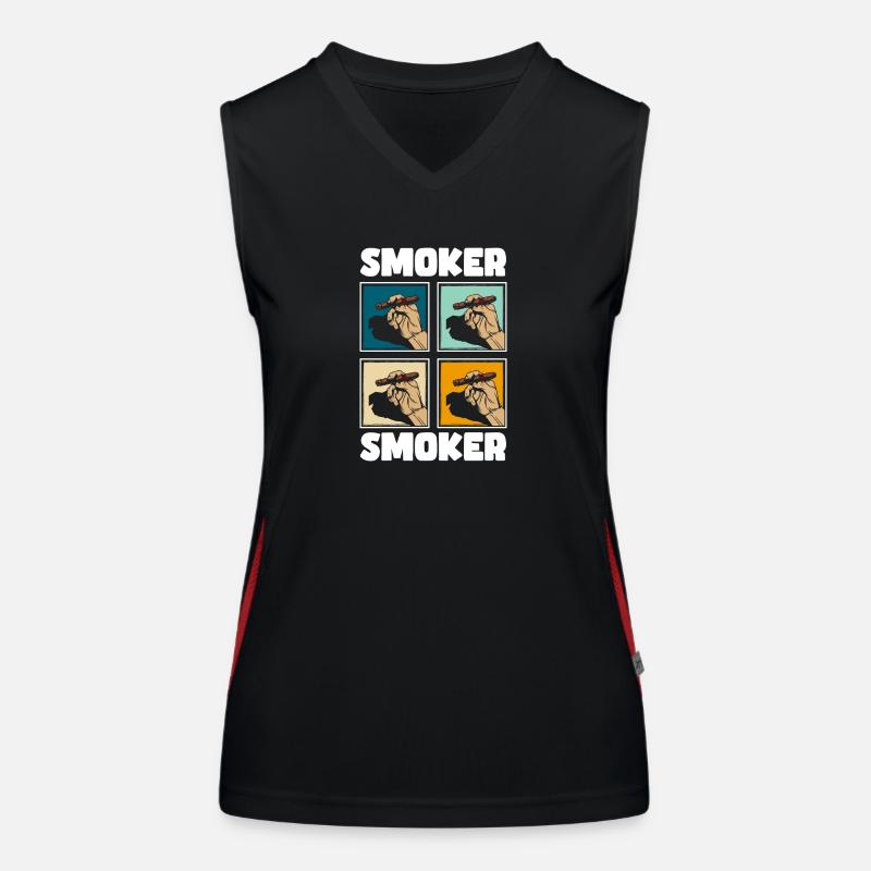 Tabak Kippe Dampfen Funktionelles Kontrast-Tank Top für Frauen