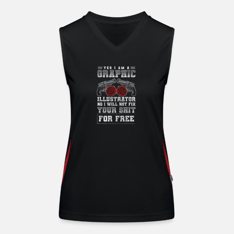 Designer Hobby Painter Design Women's Functional Contrast Tank Top