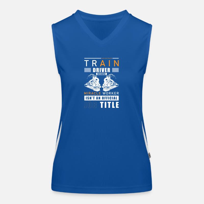Railway Train Driver Train Leading Women's Functional Contrast Tank Top