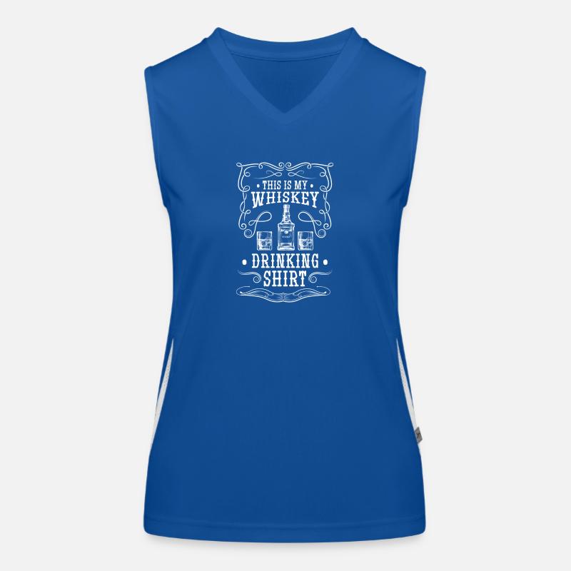Rum Bottle Man Intoxication Women's Functional Contrast Tank Top
