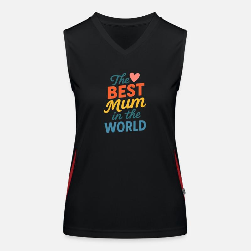 Die beste Mutter der Welt Funktionelles Kontrast-Tank Top für Frauen