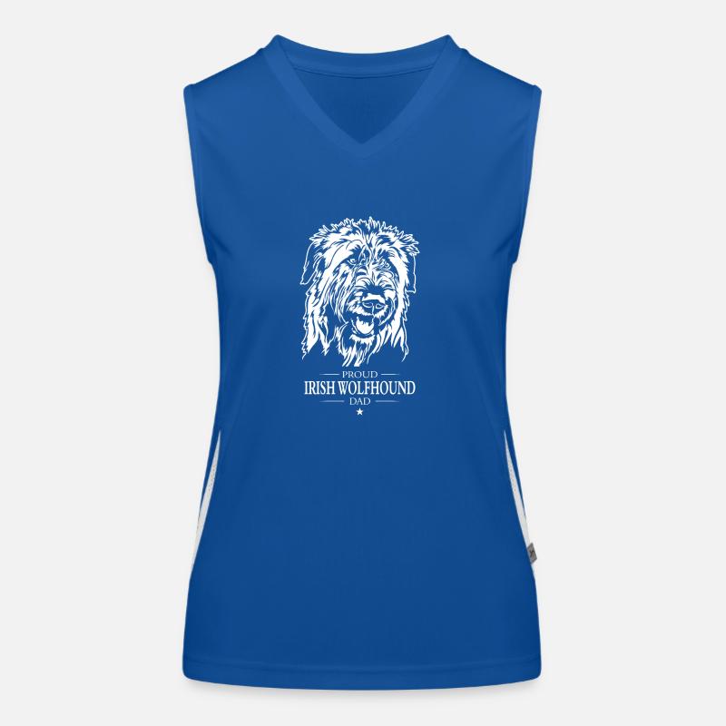 Irish Wolfhound Dad Hunde Hund Wilsigns Funktionelles Kontrast-Tank Top für Frauen